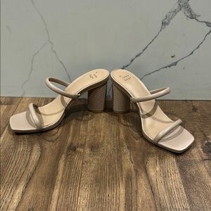 A New Day Nude Strappy Heels